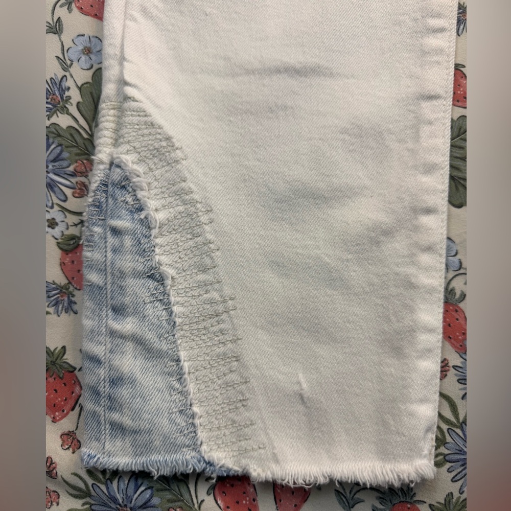 Moussy Vintage Mv Burnside Skinny Jeans Ankle Cropped white size 29 - Picture 6 of 14